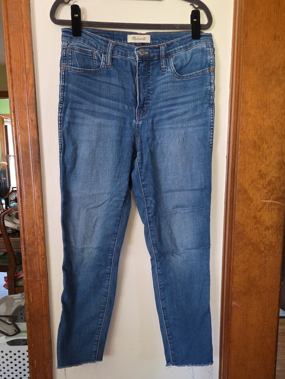 Madewell Roadtripper Skinny Jean Raw Hem Sz 29